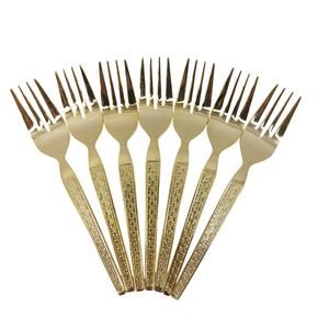 Salad Fork Gold Set of 7 Stainless China Flatware